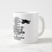 Narrateur Titre du travail Mug - noir (Devant droit)