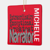 Narrator Extraordinaire CUSTOM Keramisch Ornament (Links)