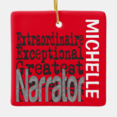Narrator Extraordinaire CUSTOM Keramisch Ornament (Voorkant)