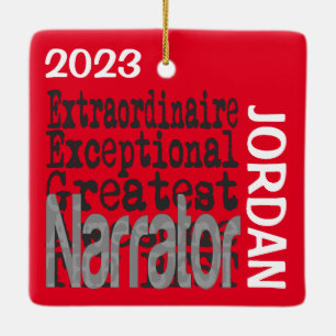 Narrator Extraordinaire CUSTOM Keramisch Ornament