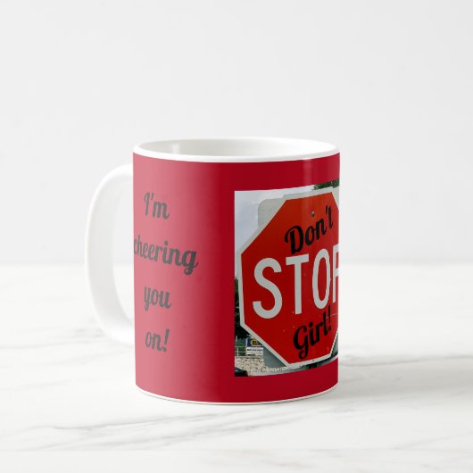 N'arrête pas la fille ! Mug classique (Devant gauche)