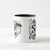 N'arrêtez jamais d'explorer - Mug à lettres manusc (Centre)