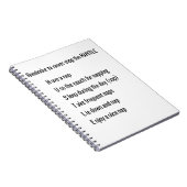 N'arrêtez jamais le Carnet brutal (Côté Droit)