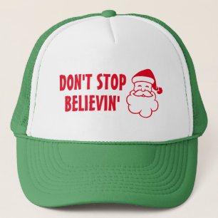 N'arrêtez pas le casquette de Noël du père noë