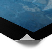 Narrow Blue Stairway in Marokko Poster (Hoek)