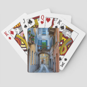 Narrow city street, Italië Pokerkaarten