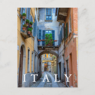 Narrow city street, Italy Briefkaart