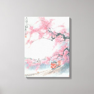 Narrow-railed Train van Mt. Ali Canvas Afdruk