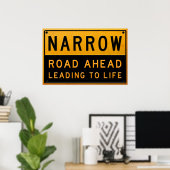 Narrow Road naar Life Poster (Thuiskantoor)