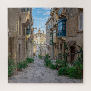 Narrow street in Malta Legpuzzel