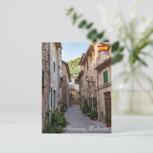 Narrow street in Valldemossa, Mallorca Briefkaart (Staand voorkant)