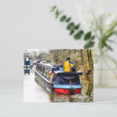 NARROWBOAT BRIEFKAART (Staand voorkant)