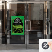 Narrowboat Canal Pubs Raamsticker (Kantoordeur)