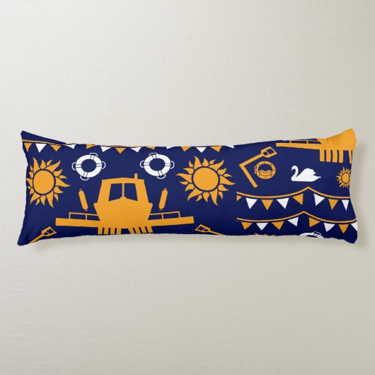 Narrowboat Decor en geschenken Lichaamskussen (Voorkant)