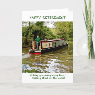 Narrowboat Happy Retirement Kaart