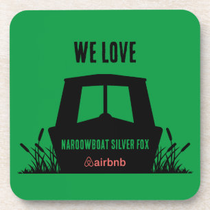 Narrowboat kanaalboot te huur bier onderzetter