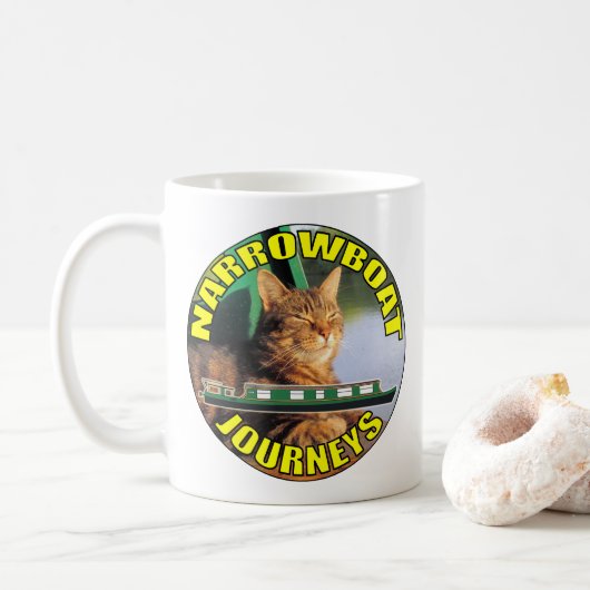 Narrowboat voyage tasse (Avec donut)