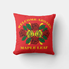 Narrowboat Welcome Aboard Custom Boat Name Kussen