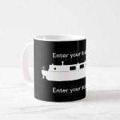 Narrowboat (Wit) Koffiemok (Voorkant links)