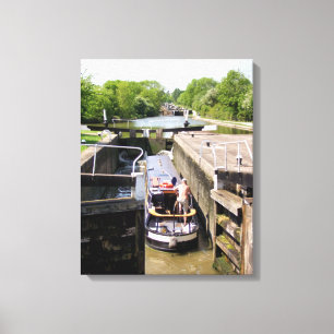 NARROWBOATS CANVAS AFDRUK