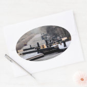 NARROWBOATS OVALE STICKER (Envelop)