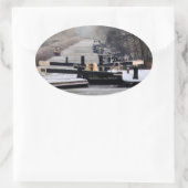 NARROWBOATS OVALE STICKER (Tas)