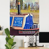 NARROWBOATS POSTER (Thuiskantoor)