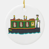 Narrowboot Keramisch Ornament (Achterkant)