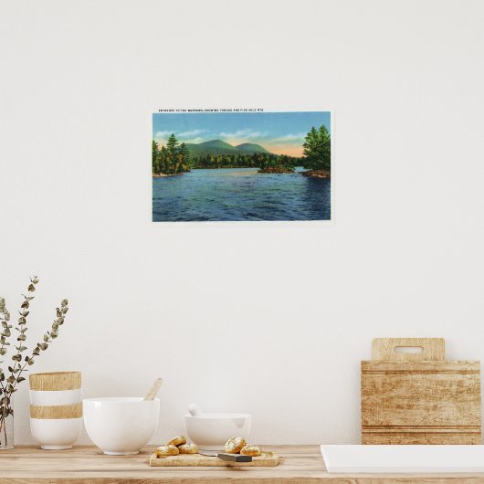 Narrows Entrance, Tongue en Five Mile Poster (Keuken)