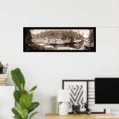 Narrows van de foto van WI Dells 1900 Poster (Thuiskantoor)