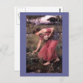 Narsissus die bloemen briefkaart (Voorkant / Achterkant)