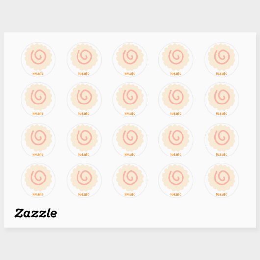 Naruto Classic Round Sticker (Feuille)
