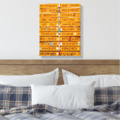 Narvik wegwijzer canvas afdruk (Insitu (Slaapkamer))