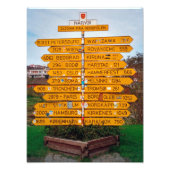 Narvik wegwijzer foto afdruk (Voorkant)