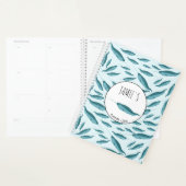 Narwal in Blauw Oceaan Patroon Planner (Display)