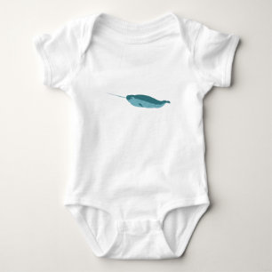 Narwal in Blauwe Oceaan Romper