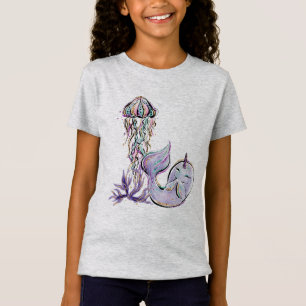Narwal in de zee t-shirt