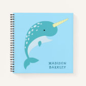Narwal Kinderen Cute Walvis Notitieboek (Voorkant)