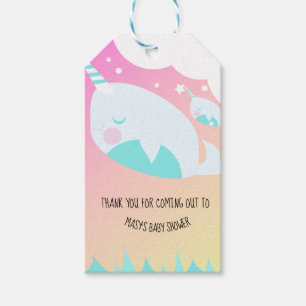 Narwal Ombre Baby Shower Ombré  Cadeaulabel