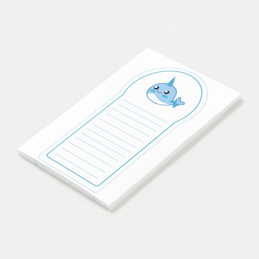 Narwal Sticky Pad Post-it® Notes (Schuin)