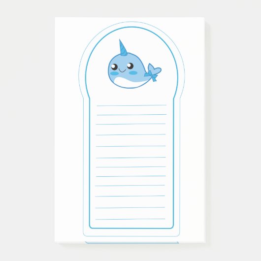 Narwal Sticky Pad Post-it® Notes (Voorkant)
