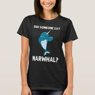Narwal Voor Mannen Vrouwen Narwal Zee Eenhoorn Vis T-shirt
