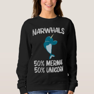 Narwal Voor Mannen Vrouwen Narwhale Zee Eenhoorn V Trui
