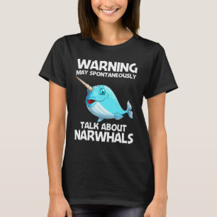 Narwal Voor Mannen Vrouwen Zee Walvis Vis Oceaan D T-shirt