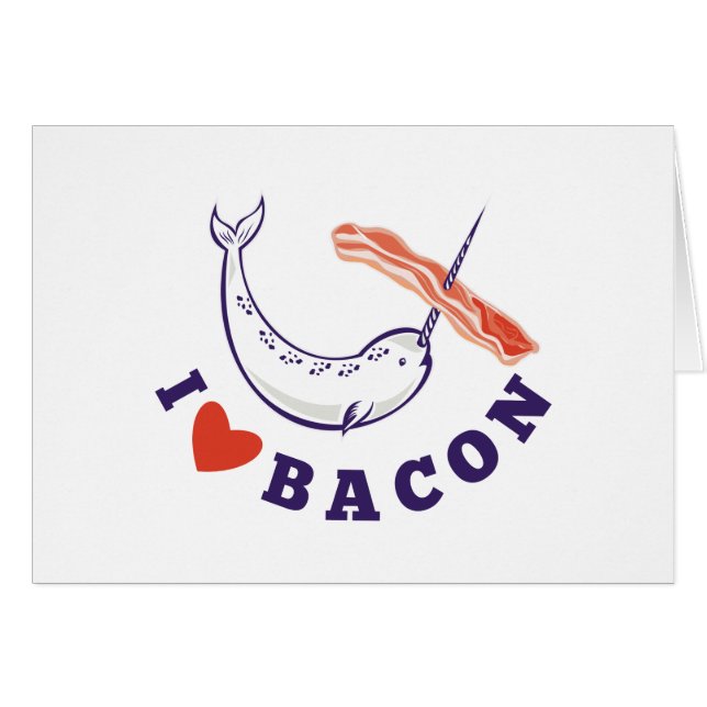 narwalvis houd van bacon (Voorkant Horizontaal)