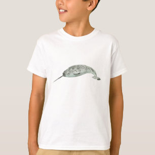 Narwalwalvis aquarel t-shirt