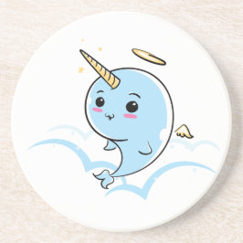 Narwhal Angel Cutie Zandsteen Onderzetter