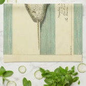 Narwhal Antiek walvis Waterverf Scientific Art Theedoek (Gevouwen)