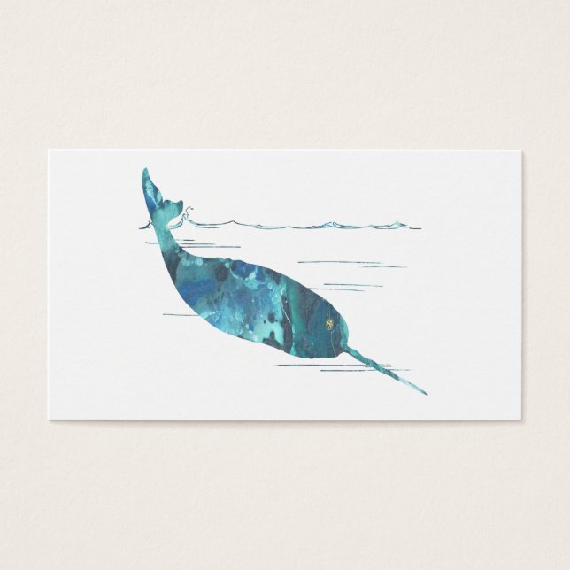 Narwhal Art Visitekaartje (Voorkant)