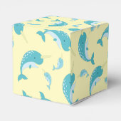 Narwhal-Baby shower Bedankdoosjes (Achterkant)